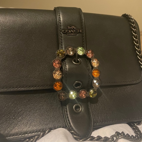 Coach Handbags - Coach crossbody Bowery hand bag with jeweled buckle